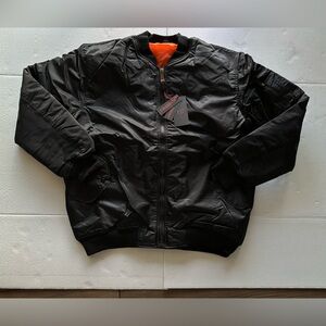 Men's Black Bomber zipup Jacket